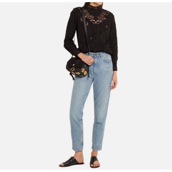 ★NWT Sea New York Embroidered Long Sleeve Top Black US4★ - Picture 2 of 10